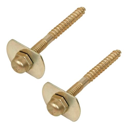 BOLSA CON 2 PIJAS DE 1/4" X 66 mm PARA BASE DE WC A PISO FOSET