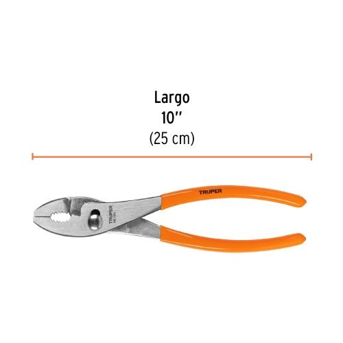 PINZA DE CHOFER 10" MANGO DE PVC TRUPER