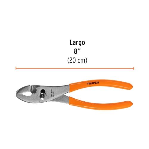 PINZA DE CHOFER 8" MANGO DE PVC TRUPER