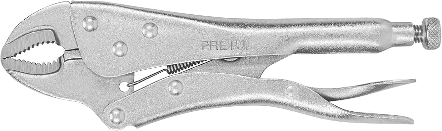 PINZA DE PRESIÓN 10" MORDAZA CURVA  PRETUL