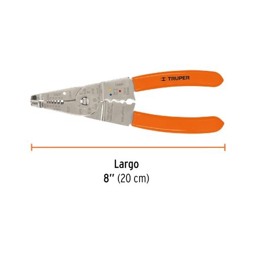 PINZA PELA CABLE 8 TRUPER