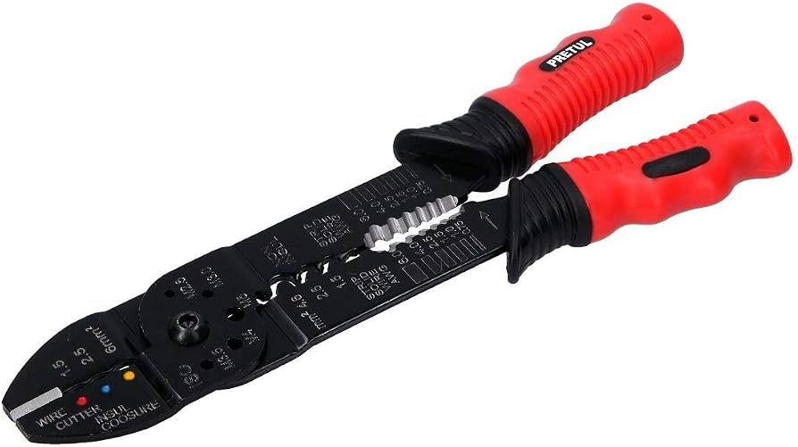 PINZA 9" PELA CABLES  10 AWG A 18 AWG  PRETUL