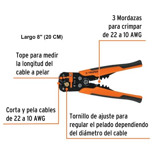 PINZA PELACABLES AUTOMATICA TRUPER