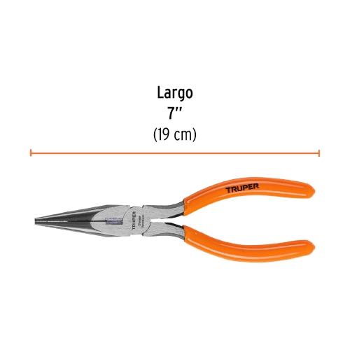 PINZA DE PUNTA Y CORTE 7" MANGO DE PVC TRUPER