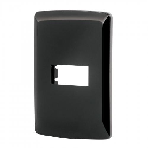 PLACA 1 MODULO NEGRO ITALIANA VOLTECK