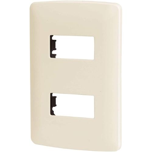 PLACA 2 MODULOS MARFIL ITALIANA VOLTECK