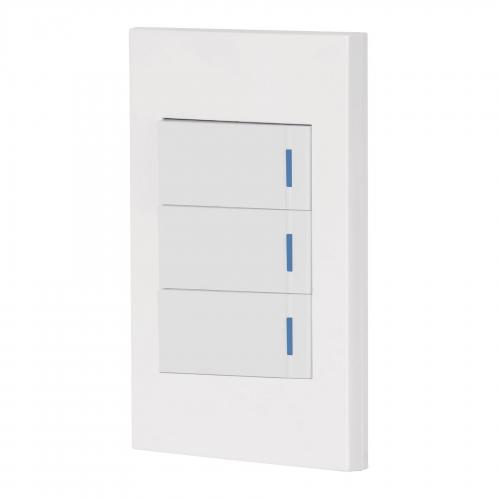 PLACA C/3 INTERRUPTOR SENCILLO ESPAÑOLA