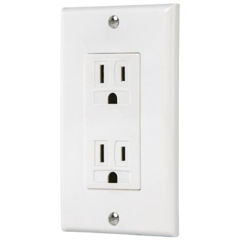 PLACA C/CONTACTO DUPLEX 2P+TIERRA CLASSI