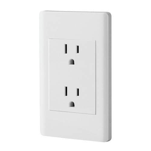 PLACA C/CONTACTO DUPLEX BLANCA LISBOA VOLTEK