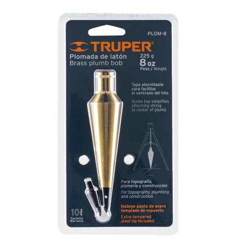 PLOMADA LATON P/TOPOGRAFO 227gr TRUPER