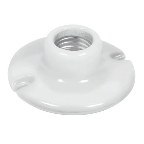 PORTALAMPARA DE PORCELANA 3-1/2" REDONDA VOLTECK