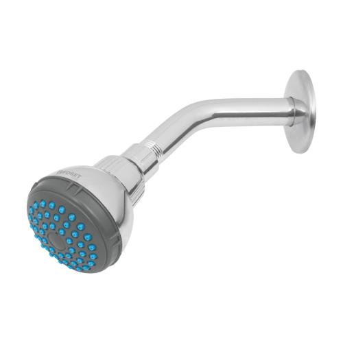REGADERA REDONDA DE 2-1/2" BRAZO Y CHAPETON DE ACERO FOSET BASIC