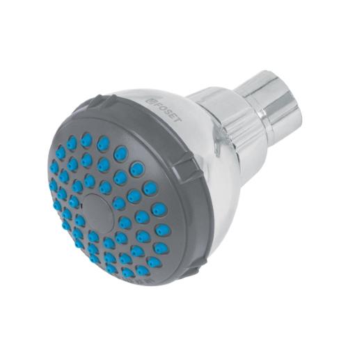 REGADERA REDONDA DE ABS 2-1/2 Plg. GRIS-CROMO SIN BRAZO BASIC