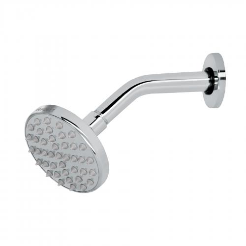 REGADERA CROMO DE 4" PLATO REDONDO CON BRAZO FOSET ELEMENT