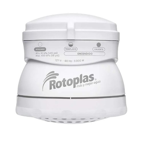 REGADERA ELECTRICA ECODUCHA 3 TEMPERATURAS 5,000 W ROTOPLAS