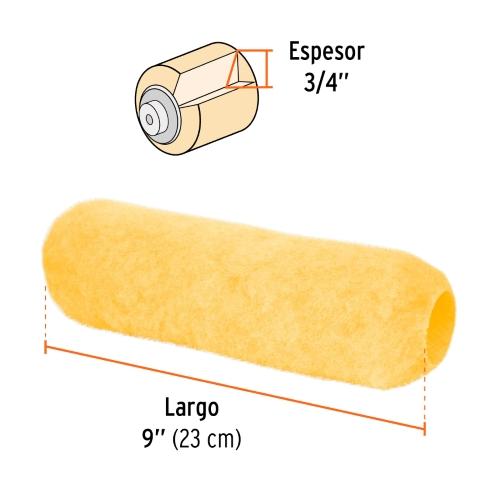 FELPA PARA RODILLO 9 X 3/4" SUPERFICIES RUGOSAS TRUPER
