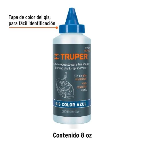 GIS AZUL PARA TIRALINEAS ALTA VISIBILIDAD 8 oz TRUPER