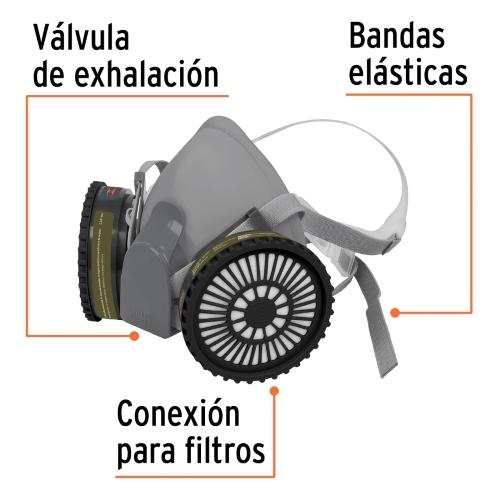 RESPIRADOR PROFESIONAL C/CARTUCHOS TRUPE