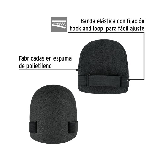 RODILLERAS ULTRALIGERAS DE ESPUMA PRETUL