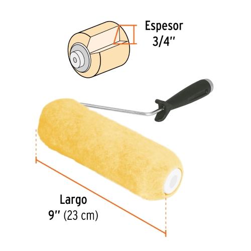 RODILLO PARA PINTAR 9" X 3/4" SUPERFICIES RUGOSAS TRUPER
