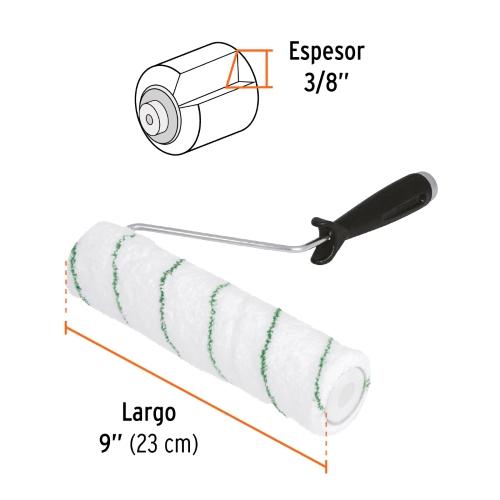 RODILLO 9 MICROFIBRA TRUPER