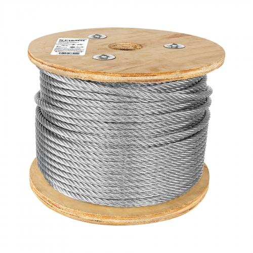 ROLLO DE 75 m CABLE FLEXIBLE DE 3/8" ACERO 7 X 19 FIERO