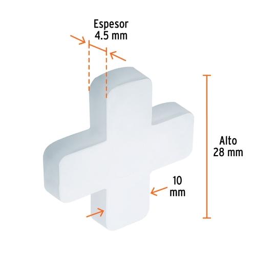 SEPARADORES DE LOSETA 10MM 75PZ TRUPER