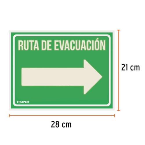 SEÑALAMIENTO RUTA DE EVACUACION DERECHA
