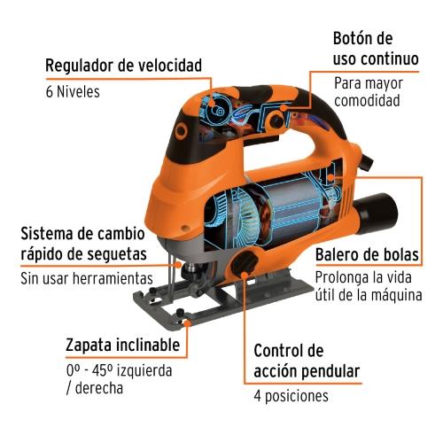SIERRA CALADORA 750W PROFESIONAL TRUPER