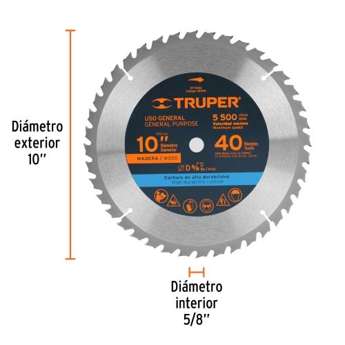 SIERRA P/MADERA 10 5/8 TRUPER
