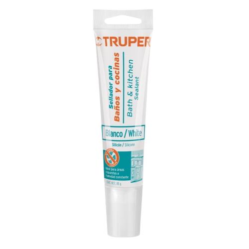 SILICON BLANCO BAÑO Y COCINA 85GR TRUPER