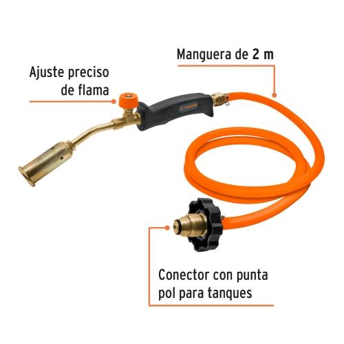 SOPLETE CON MANGUERA P/GAS L.P 2 MTS TRU