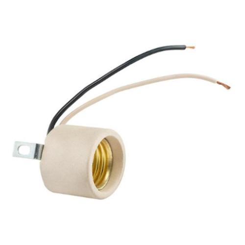 PORTALAMPARA DE PORCELANA CON CABLE LATERAL IUSA AE-117B