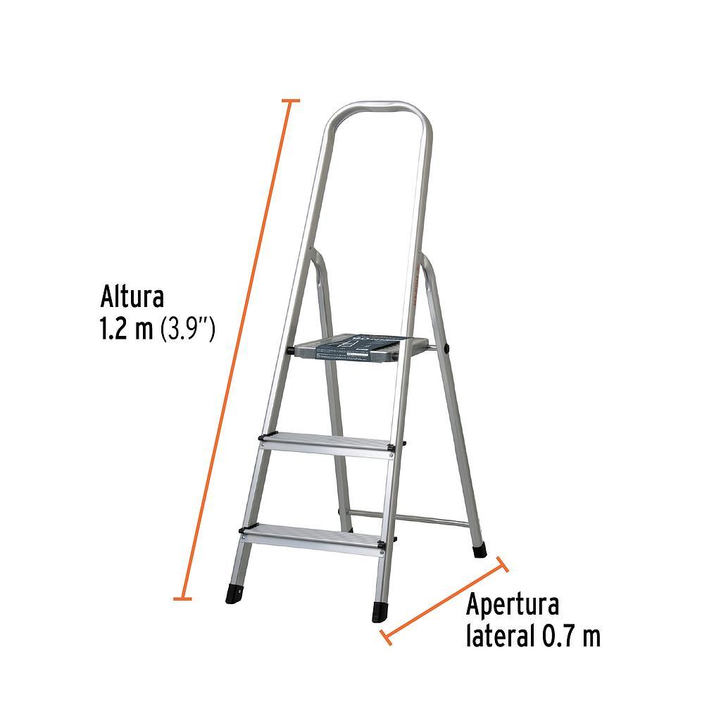 TABURETE PLEGABLE C/PLATAFORMA 3 PELDAÑO