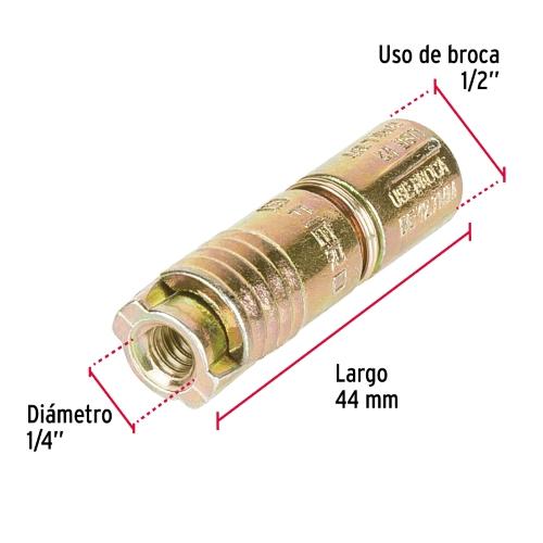 TAQUETE EXPANSIVO1/4CAJA C/100 PIEZAS