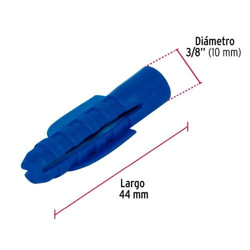 TAQUETES DE PLASTICO 3/8 B/50 PZ FIERO