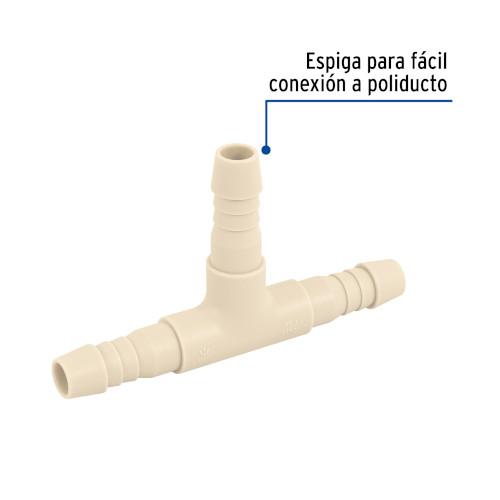 TEE INSERCION 1/2 Plg. DE POLIPROPILENO FOSET
