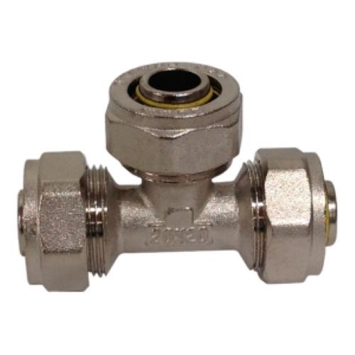 TEE PARA TUBO PE-AL-PE DE 1/2 X 1/2 X 1/2 TUERCA COMPRESION  COFLEX