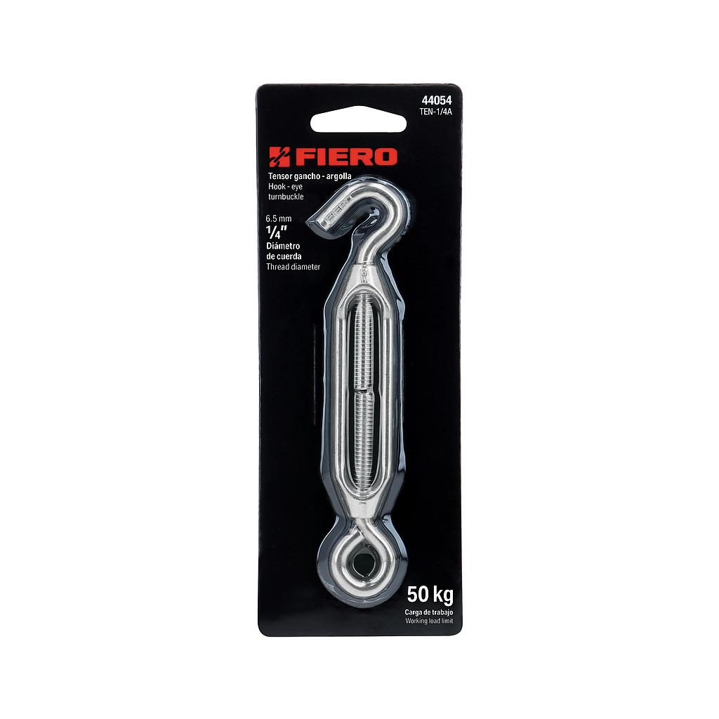 TENSOR ZINC DE 1/4" OJO -GANCHO FIERO