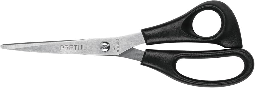 TIJERA 7" PARA CASA Y OFICINA  DE ACERO INOXIDABLE  PRETUL
