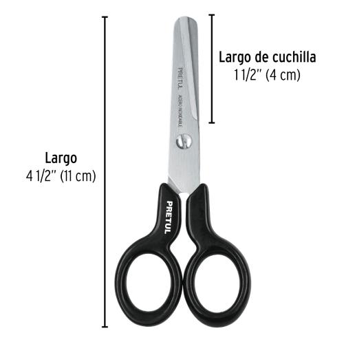 TIJERA ESCOLAR PUNTA ROMA PRETUL
