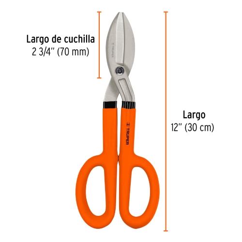 TIJERA P/HOJALATERO 12 TRUPER