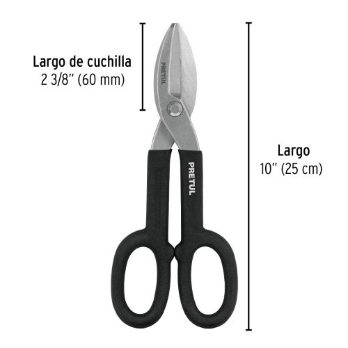 TIJERA PARA HOJALATERO 10 PRETUL