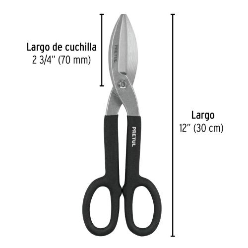 TIJERA PARA HOJALATERO 12 PRETUL