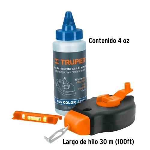TIRALINEA PLAST 30M C/NIVEL Y GIS TRUPER