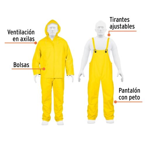 TRAJE DE PROTECCION TALLA M 2 PZ TRUPER