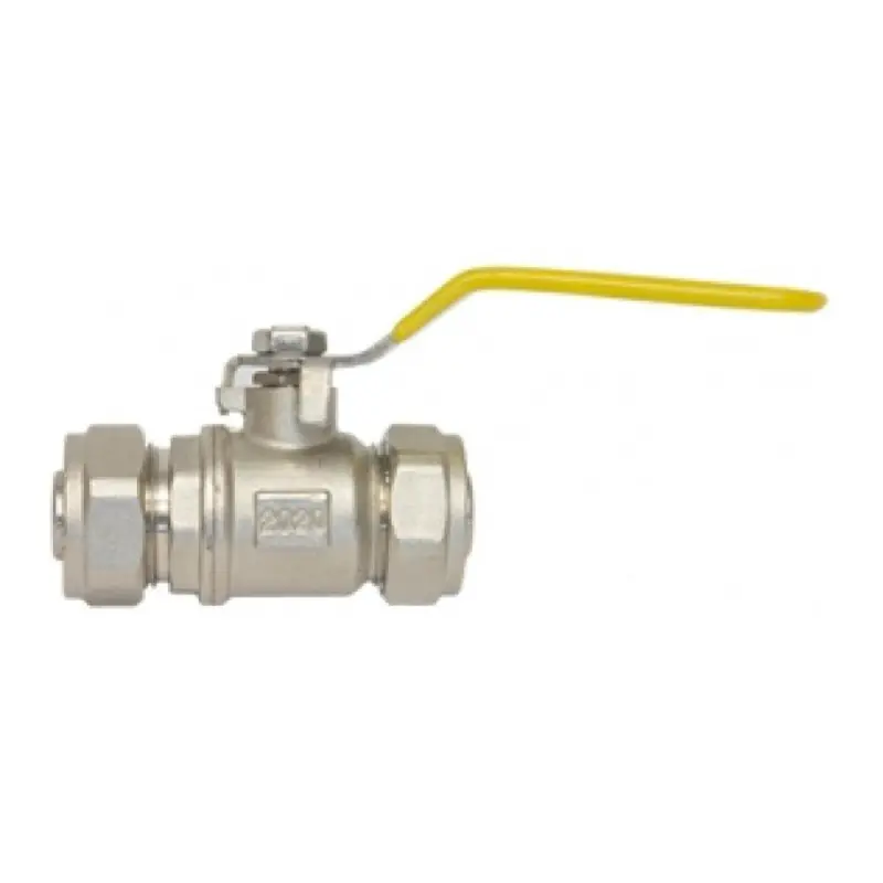 VALVULA DE PASO PARA TUBO PE-AL-PE DE 3/8 X 3/8 TUERCA COMPRESION COFLEX