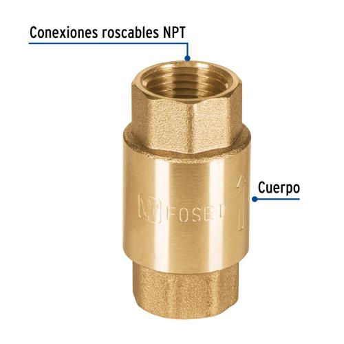 VALVULA DE RETENCION 1/2 FOSET