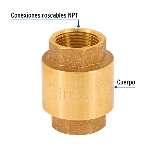 VALVULA DE RETENCION 3/4 FOSET