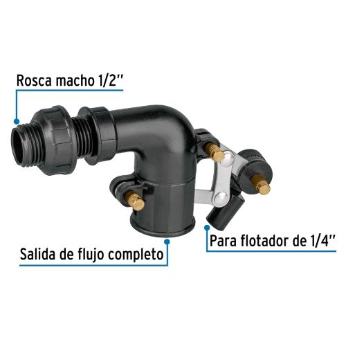 VALVULA PLASTICA DE LLENADO PARA FLOTADOR 1/2 Plg. FOSET